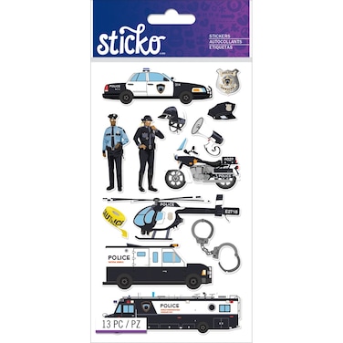 Sticko (Stickco POLICE OFFICERS CARS CL15 52-01280, OTHER