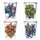 Silver Buffalo Marvel Avengers Featuring Captain America, Hulk, Iron Man, and Thor 4 Pack Mini Glasses, 1.5 Ounces