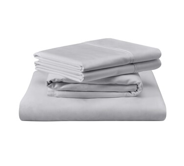 TEMPUR Luxe Egyptian Cotton Sheet Set Silver Mist - Queen