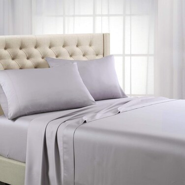Royal Hotel Bedding ABRIPEDIC Tencel Sheets, 600 Thread Count Silky Soft and Naturally Pure Fabric, 100% Woven Tencel Lyocell Sheet Set, 4PC Set, King Size, Iris