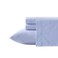 Poppy &amp; Fritz - Twin Sheet Set, Cotton Percale Bedding Set, Crisp &amp; Cool, Stylish Home Decor (Oxford Stripe Blue, Twin)