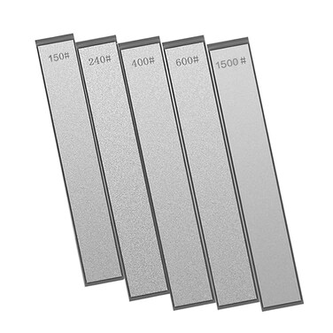 5 pcs Diamond Sharpening Stone,150/240/400/600/1500 Diamond Sharpening Stone with Non-Slip Base
