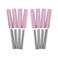 OIIKI 8 Pack Burr Grinding Stone File, Chainsaw Sharpener 3/16 Inch 4.8mm (Pink)