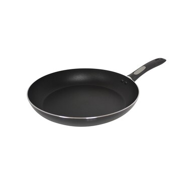 Mirro A7970784 Get A Grip Aluminum Nonstick 12-Inch Fry Pan / Saute Pan Cookware, Black