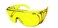 Pink Ribbon Shades, Inc. Fit Over Wear Over Reading Glasses No Blind Spot Yellow Lens Wrap Sunglasses - Night Driving, Clear, Smoke Lens (Yellow 0028)