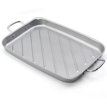 BTCDR Grill Pan for Outdoor Grill - 11&acirc;&euro;x15'' Grill Pan BBQ Grill Topper With Handles Grill Trays For Grilling Barbecue Tray
