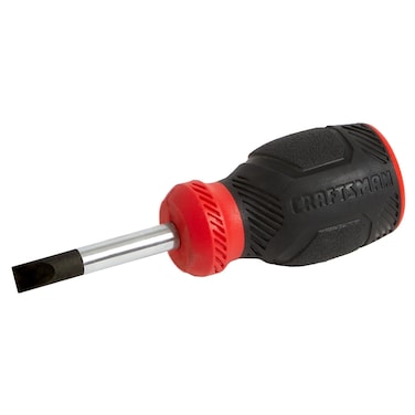 CRAFTSMAN Screwdriver, Slotted, Bi-Material, 1/4 X 1.5 Inch (CMHT65058N)