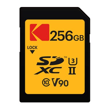 Kodak SDXC 256GB UHS-II U3 V90 Ultra Pro Memory Card - Up to 300MB/s Read Speed and 270MB/s Write Speed
