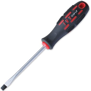 IVY Classic 17191-3 Slotted Magnetic Screwdriver 1/4" x 4", Power Pro Grip Handle, 3-Pack
