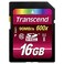 Transcend 16GB SDHC Class 10 UHS-1 Flash Memory Card Up to 90MB/s (TS16GSDHC10U1) Blue