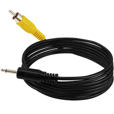 Yeworth 3.5mm 1/8 inch Mono Male Plug to RCA Male Jack Audio Cable Cord Gold Plated 1.8m (6Ft)