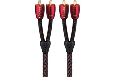 AudioQuest Golden Gate Stereo Cable with 4 RCA Plugs, 0.6 m.