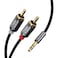 CableCreation 3.5mm to RCA Cable 5ft, 3.5mm TRS Male to 2RCA Male Stereo Y Splitter RCA Cord Compatible with Echoot, Smartphone, MP3, Tablet, Stereo Receiver, Car, Speaker, HDTV ect, 1.5M