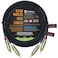 20 Foot RCA Cable Pair - Gotham GAC-4/1 (Black) Star-Quad Audio Interconnect Cable with Amphenol ACPR Die-Cast, Gold Plated RCA Connectors - Directional