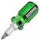 OEMTOOLS 22592 Stubby 6 In 1 Screwdriver with Acetate Handle, Changeable Screwdriver, Non-Insulated Stubby Screwdriver Set with Magnetized Driver Bits