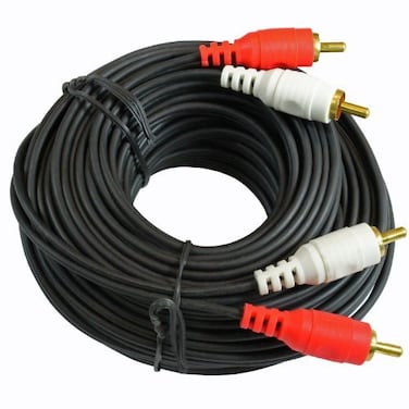 Yovus 50 ft Foot Dual 2 RCA Audio Cable for Stereo CD DVD Amplifier Mixer DJ PA