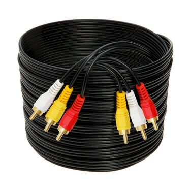 PREMIER ADAPTER PremierAdapter 20 M RCA Audio Video TV Cable Lead - Connects Devices for Optimal Sound and Picture Quality [RL70]