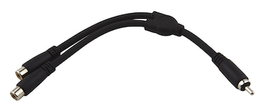 Pig Hog PY-RM2RF RCA (Male) to Dual RCA (Female) Y-Cable, 6