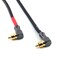 WJSTN 90 Degree Right Angle RCA Cable RCA to RCA Audio Cable Stereo Audio Cable for Home Theater, HDTV, Amplifiers, Hi-Fi Systems 1.5FT 2pack