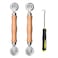 BAYTORY 3Pcs Screen Rolling Tool Kit for Installing Door Mesh Screens Window, Screen Spline Roller Tool with Wooden Handle and Steel Bearing Wheels, Durable and Easy to Use