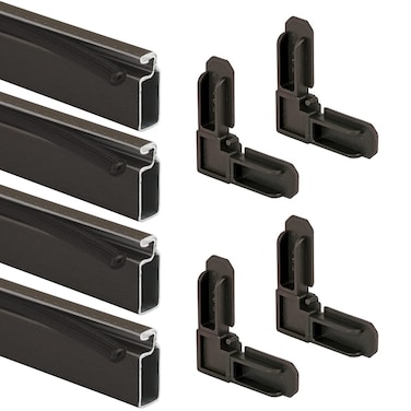 Prime-Line PL 7806 Aluminum Screen Frame Kit, 5/16 inch x 3/4 inch x 36 inch, Bronze, Set of 1