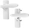 Ideal Security in-Swinging Handle Set for Storm and Screen Doors with Locking Inside Latch, Surface Mount, Swing in Screen Door Handle, White