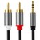 Accessonico RCA to 3.5mm Audio Cable, 3.5mm to RCA Y AUX Cord Adapter RCA to Headphone Jack Audio Output Cable 1/8 Stereo Red and White TV Out to Speakers 2-Male RCA Line in Connectors