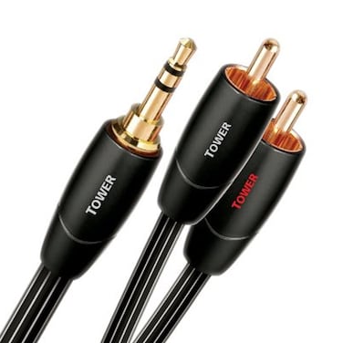 AudioQuest Tower Analog Audio Interconnect 3.5mm Mini to RCA Cable (1.5 meters)