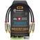 0.5 Foot RCA Cable Pair - Gotham GAC-1 Ultra Pro - Low-Cap (21pF/ft) Audio Interconnect Cable with Amphenol ACPR Die-Cast, Gold Plated RCA Connectors