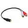 axGear 3.5mm Female to RCA Female Audio Converter Cable F/F Aux to AV Audio