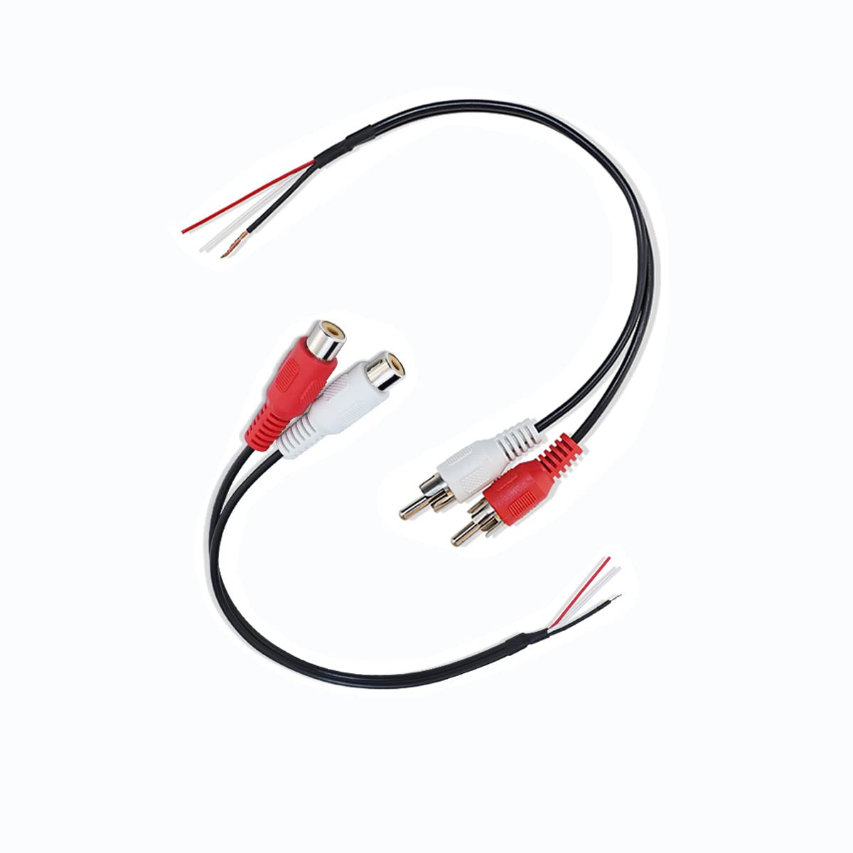 آر جي زهي هوي إف زد Rgzhihuifz Rca Female To Speaker Wire Adapter rca 6 inch