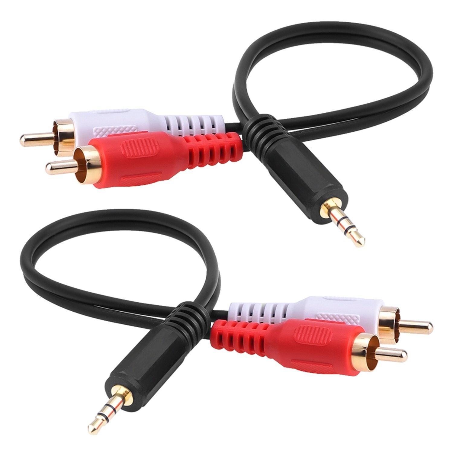 Eboot Eboot 3 Audio Cable Male To 2 Rca Male Cable 3.5 MM 6 inch