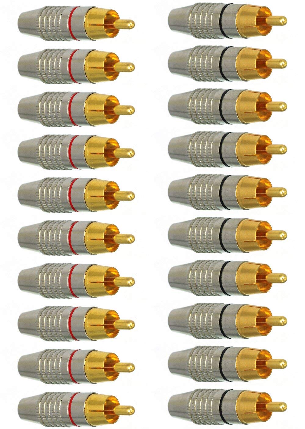 eeekit Eeekit 20pack Rca Male Plug Solder Audio Video Adapter Connector rca