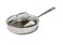 T-fal Pro Tri-Ply Stainless Steel Saute Pan with Lid 3 Quart Induction Compatible Oven Safe 500F, Lid 350F, Deep Frying Pan, Fast &amp; Even Heat, Professional Quality, Durability, Dishwasher Safe, Silver