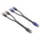 ROCKRIX 0.6ft 1 Female to 2 Male RCA Y Adapter Splitter Connector Cable (2 Pack)