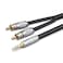 Primeda Audiophile Audio Cable Stereo 3.5mm Male to 2 RCA Male Hi Fi for MP3,CD Speakers,Home Theater,HDTV (Straight 3.5mm (3 Feet))