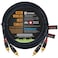 17 Foot RCA Cable Pair - Gotham GAC-4/1 (Black) Star-Quad Audio Interconnect Cable with Amphenol ACPL Black Chrome Body, Gold Plated RCA Connectors - Directional