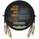 WORLDS BEST CABLES 5 Foot - RCA Cable Pair Custom Made Made Using Van Damme Pro Grade Classic XKE Instrument (Jet Black) Wire &amp; Amphenol ACPR Die-Cast, Gold Plated RCA Connectors