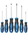 ROTATION 6PCS Magnetic Tip Screwdriver Set, 3 Phillips and 3 Flat, Professional Cushion Grip   6-Piece Hand Tools Set