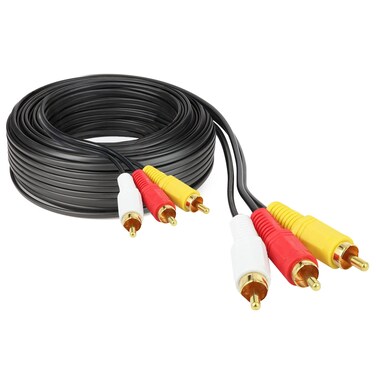 PREMIER ADAPTER PremierAdapter 10 M RCA Audio Video TV Cable Lead - Connects Devices for Optimal Sound and Picture Quality [RL68]