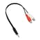ANRANK RC35212AK 12 Inch 3.5mm Male to 2 RCA Female Jack Stereo Audio Y-Cable Adapter