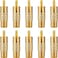 Urtop 10-Pack F-Type Female to RCA Male Coaxial Cable Audio Video Adapter Gold Plated Connector Straight Coupler