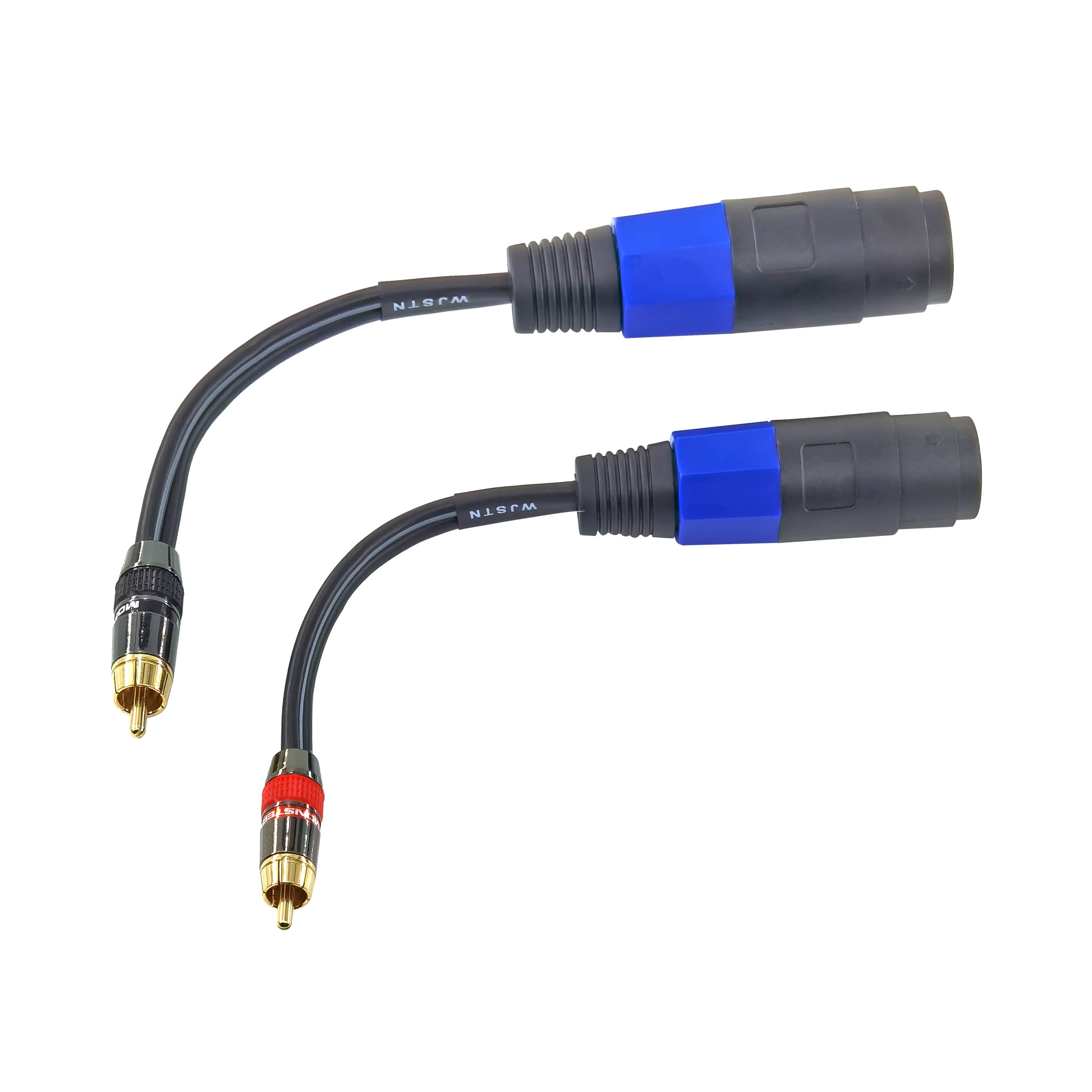 wjstn Wjstn Rca To Speakon Cable Adapter speakon 6 IN