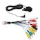 Micro Traders RCA Wiring Harness 20 Pin RCA Adapter Cable Car Stereo RCA Output Input Cable Extension Cable Car Accessories 18.5cm/7.28inch PVC