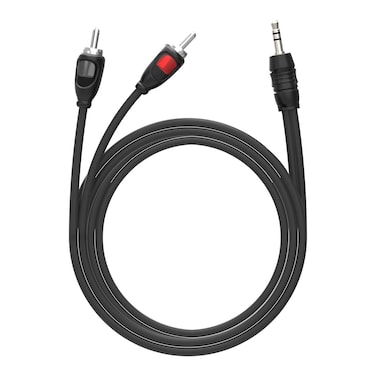 ROCKRIX 3.3ft 3.5mm to 2 Male RCA Adapter Audio Stereo RCA Y Splitter Cable Cord for Smartphones, MP3, Tablets, Speakers