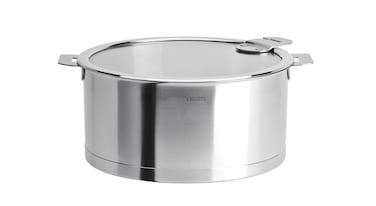 Cristel Strate Saucepan, 1 quart, Silver