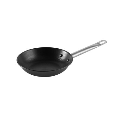 Imusa LCI-19006 Light Cast Iron Pre-seasoned Non-Stick Saute HandlesSaute Pan with Stainless Steel Handles, Black, 9.5-Inch