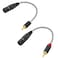 JOLGOO RCA to XLR Cable - HiFi Audio Cable with XLR Male to RCA Male Connectors, 4N OFC 20AWG Shielded Twisted Pair, Oxygen-Free Copper Braid Conductors, 2-Pack (6 inches)
