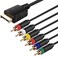 Y.D.F PlayStation 1/2/3 (PS1/PS2/PS3) Ypbpr Component + RCA Compsite Video Cable &iuml;&frac14;&circ;2 in 1, Ypbpr Component Only for PS2/PS3 Multi Premium Soft (6 Feet)