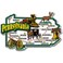 Pennsylvania Jumbo State Magnet by Classic Magnets, 4.3" x 2.7", Collectible Souvenirs Made in The USA